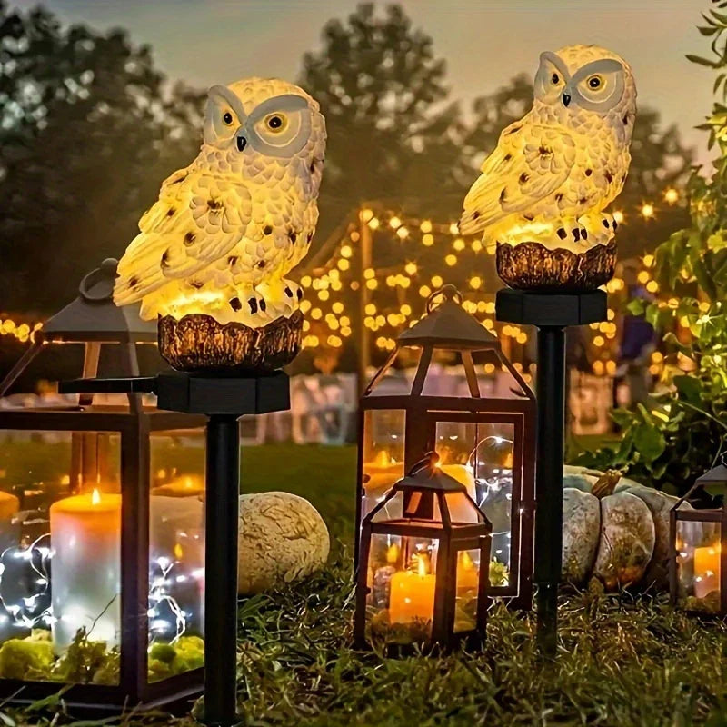 BowLift | Solar Garden Light Owl – LED Outdoor Light for Garden, Terrace and Balcony, weatherproof