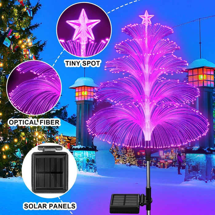 BowLift | LightGarden Solar Set – 3 Color Changing LED Garden Lights on Solar Power