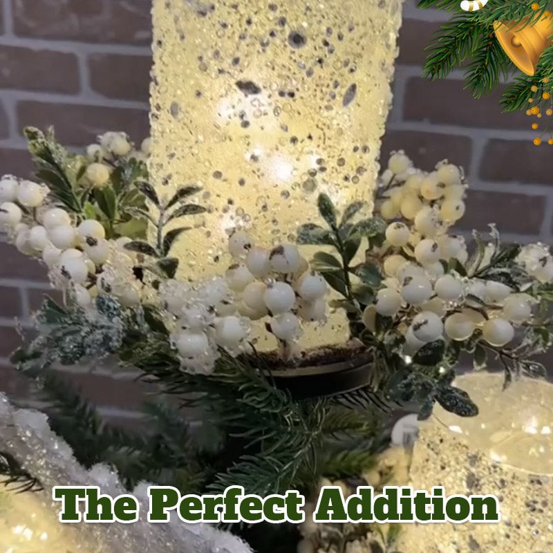 BowLift | Christmas Tree Topper Shelf | Triple-Layer Ornament & Candle Display Stand | 36-Inch Iron