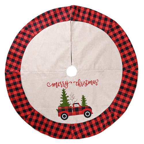 BowLift | Linen Tree Skirt Car Christmas Tree 120CM Christmas Decoration Tree
