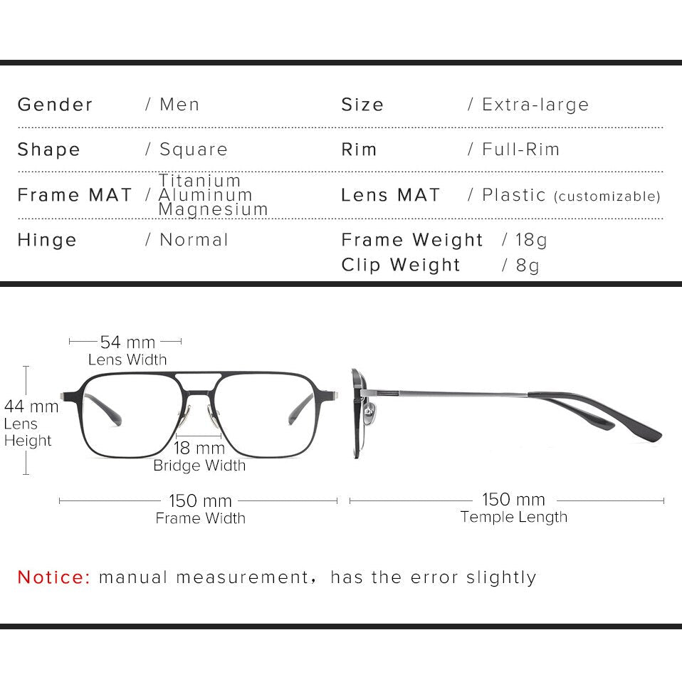 BowLift | Pure Titanium Magnetic Clip-On Glasses