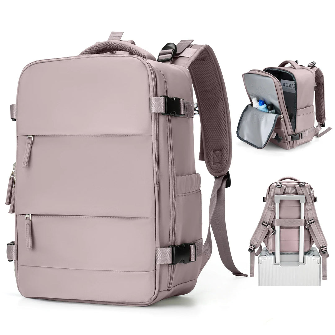 BowLift | Travel Backpack Travomate | Waterproof & Versatile | 15.6" Laptop Compartment | Large Capacity with Wet-Dry Separation