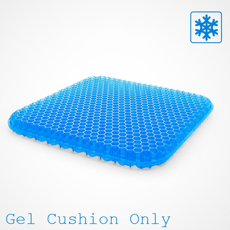 Portable Cooling Gel Seat Cushion, with Non-Slip Cover, for Car, Office Chair, Wheelchair & More | Bowlift