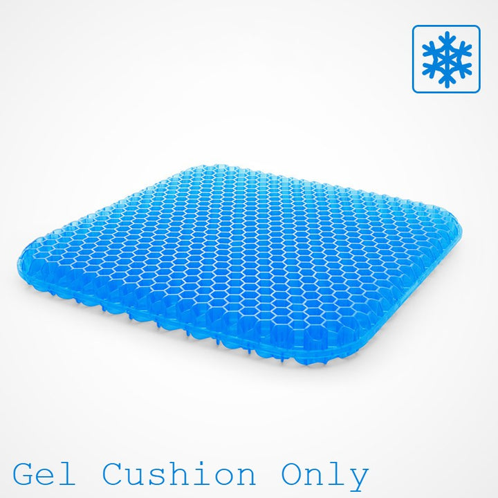 Portable Cooling Gel Seat Cushion, with Non-Slip Cover, for Car, Office Chair, Wheelchair & More | Bowlift