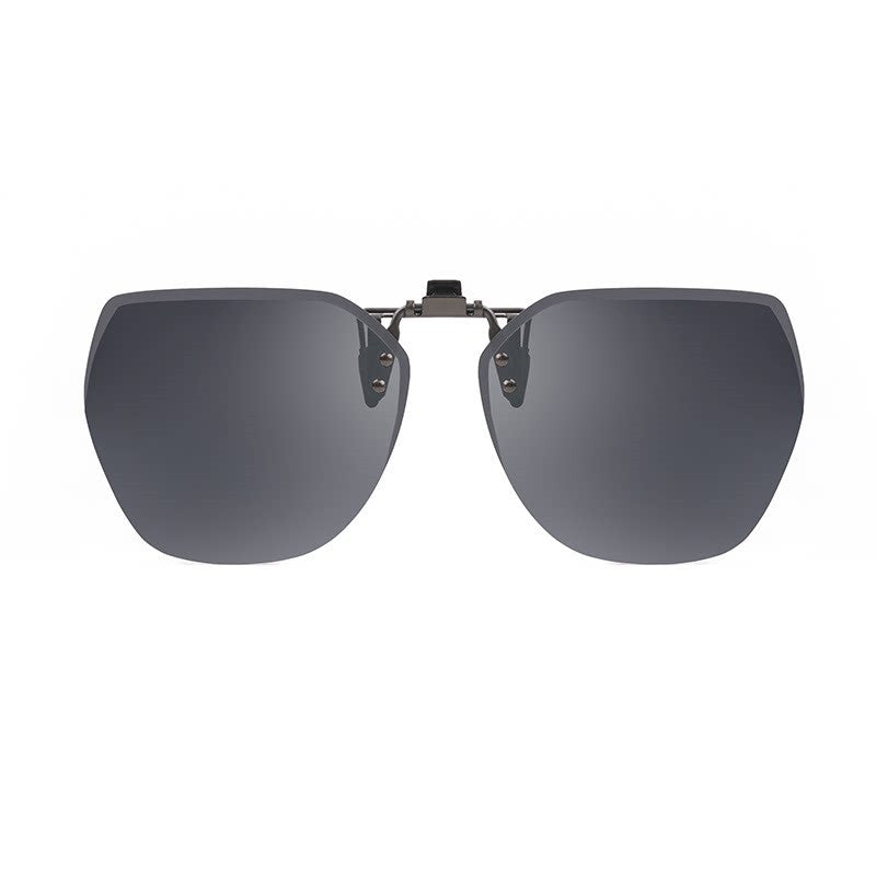 BowLift | Clip-on Rimless Polarized Sunglasses, with Anti-glare and Flip-Up Design, for Outdoor/Driving