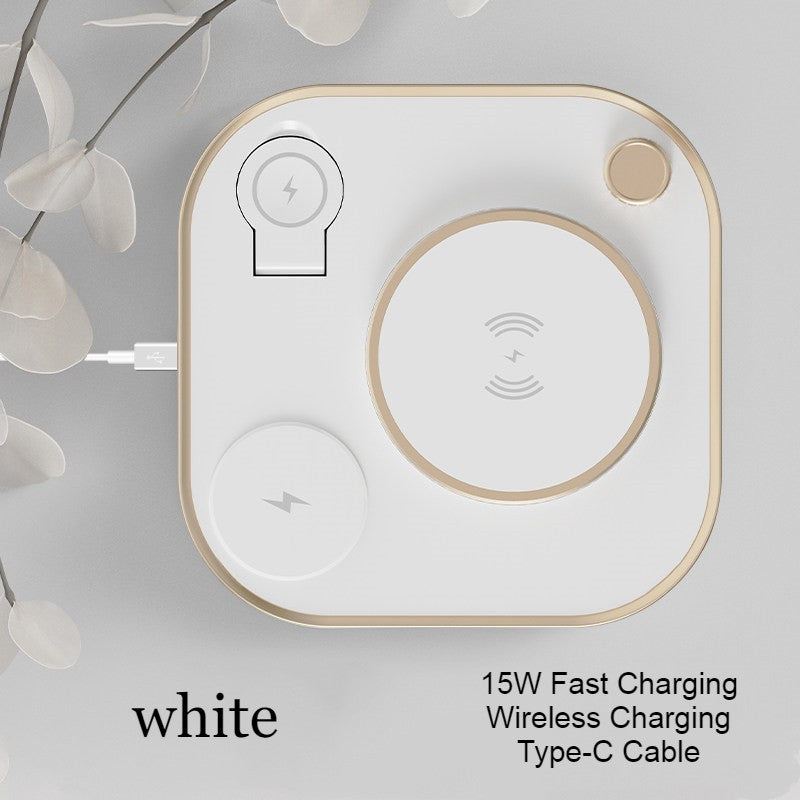 BowLift | 5-in-1 Desktop Lamp with 3 Wireless Charging Modules & Adjustable Light, for Home & Office