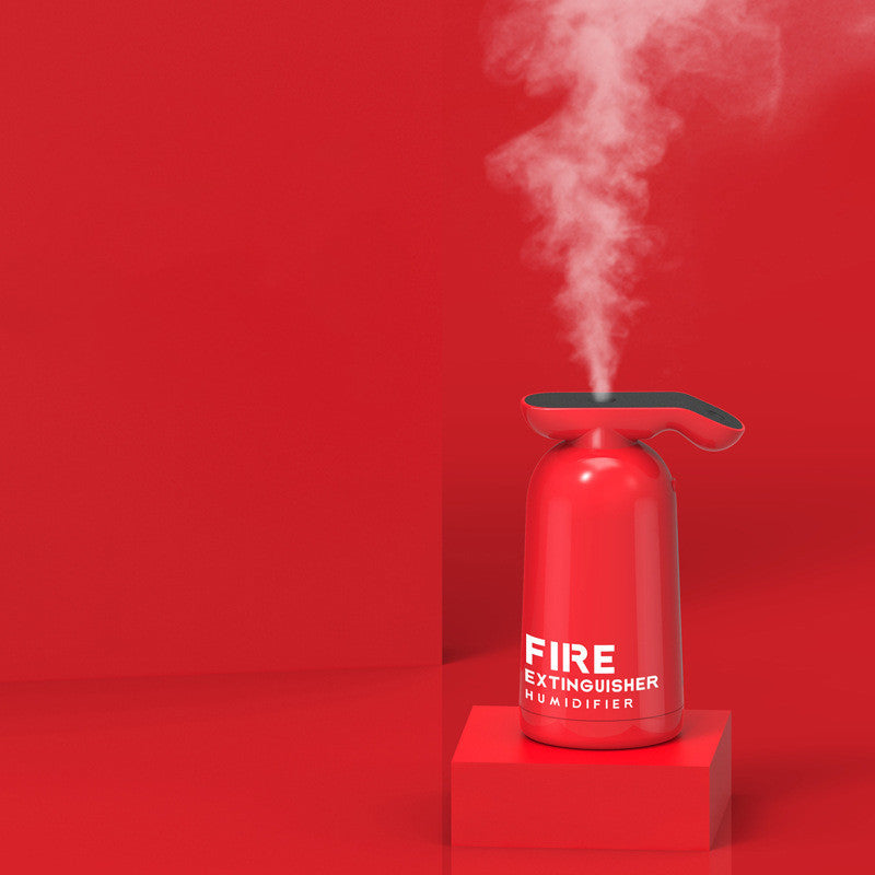 BowLift | Portable USB Humidifier, with Unique Fire Extinguisher Shape & 200ml Clear Water Tank, for Car, Home & Office