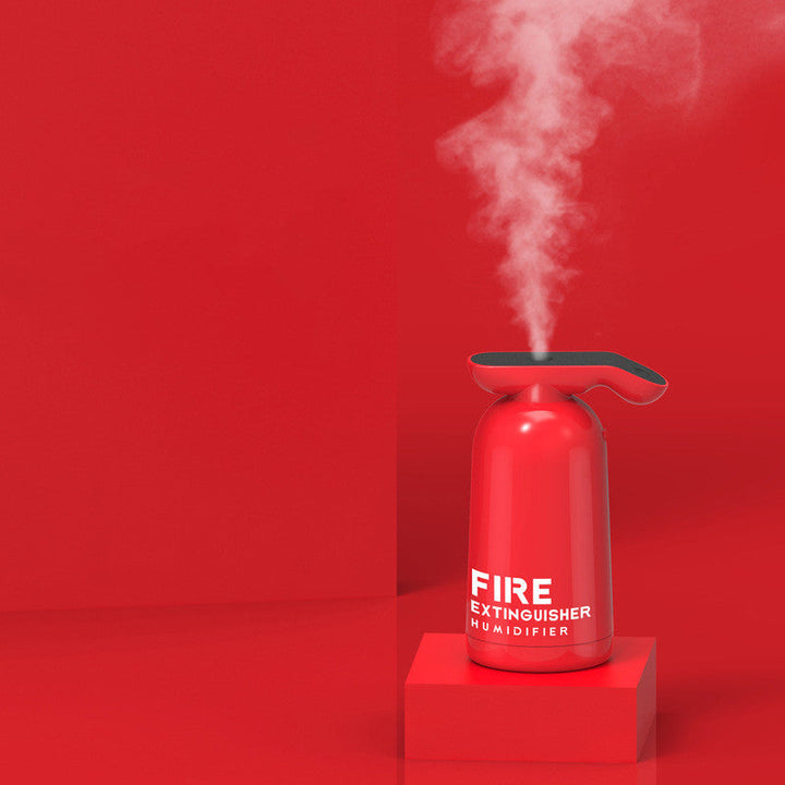 BowLift | Portable USB Humidifier, with Unique Fire Extinguisher Shape & 200ml Clear Water Tank, for Car, Home & Office