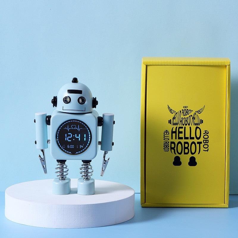 BowLift | Robot Alarm Clock, Easy-to-Read Digital Display, Pleasant Sounds & Temperature