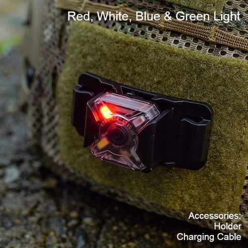BowLift | Mini Portable Rechargeable Headlamp, with Headband & Bike Stand Set, for Camping, Cycling & More