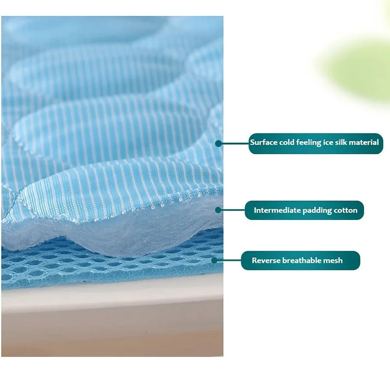 Extra Large Dog Cooling Mat | Summer Pet Bed for Small & Big Dogs | Durable Blanket for Cats & Sofa Protection - Ice Pad Blanket | Bowlift
