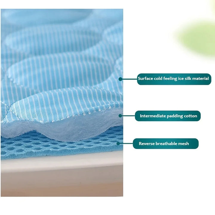 Extra Large Dog Cooling Mat | Summer Pet Bed for Small & Big Dogs | Durable Blanket for Cats & Sofa Protection - Ice Pad Blanket | Bowlift