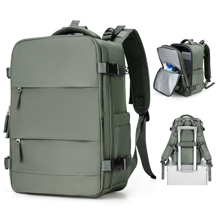 BowLift | Travel Backpack Travomate | Waterproof & Versatile | 15.6" Laptop Compartment | Large Capacity with Wet-Dry Separation