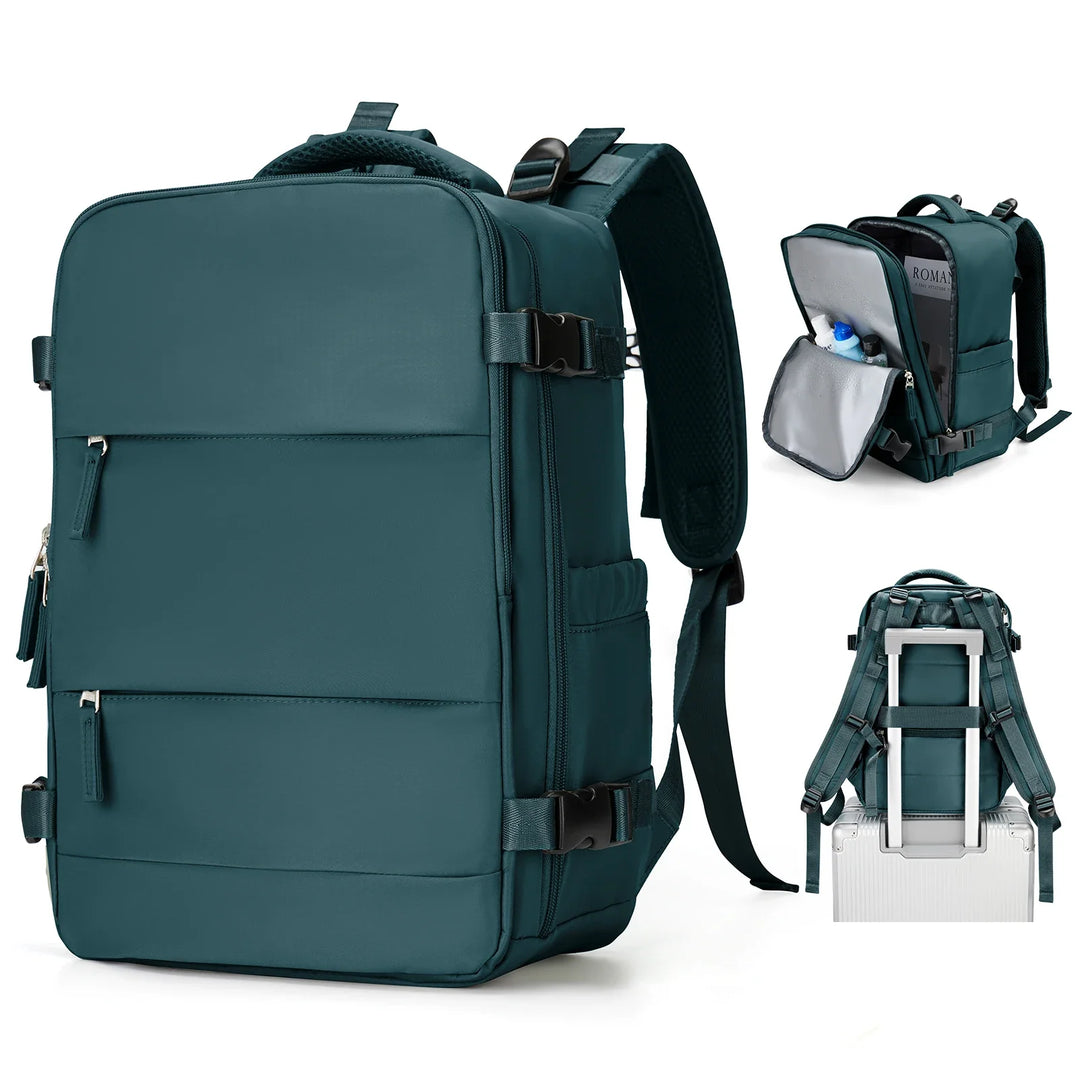 BowLift | Travel Backpack Travomate | Waterproof & Versatile | 15.6" Laptop Compartment | Large Capacity with Wet-Dry Separation