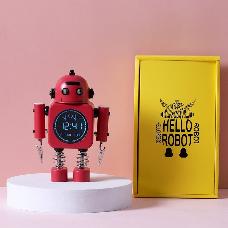 BowLift | Robot Alarm Clock, Easy-to-Read Digital Display, Pleasant Sounds & Temperature