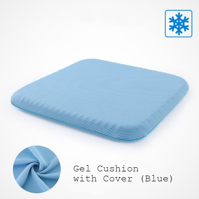 Portable Cooling Gel Seat Cushion, with Non-Slip Cover, for Car, Office Chair, Wheelchair & More | Bowlift