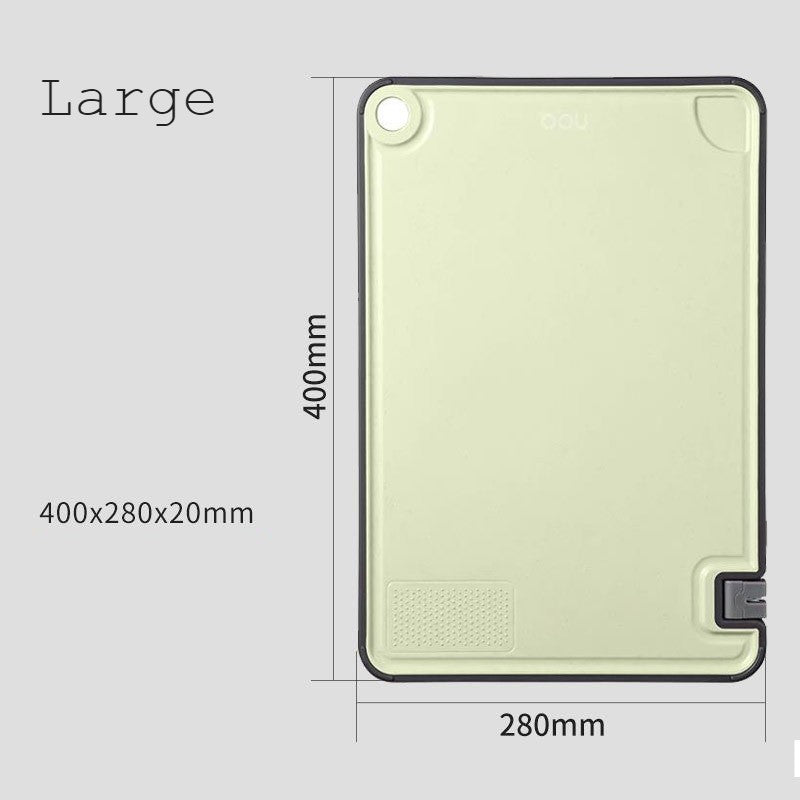 BowLift | Cutting Board with Built-In Knife Sharpener, Garlic Grater, Juice Catcher & Slip-Resistant Bottom, for Meat, Vegetable, Cheese