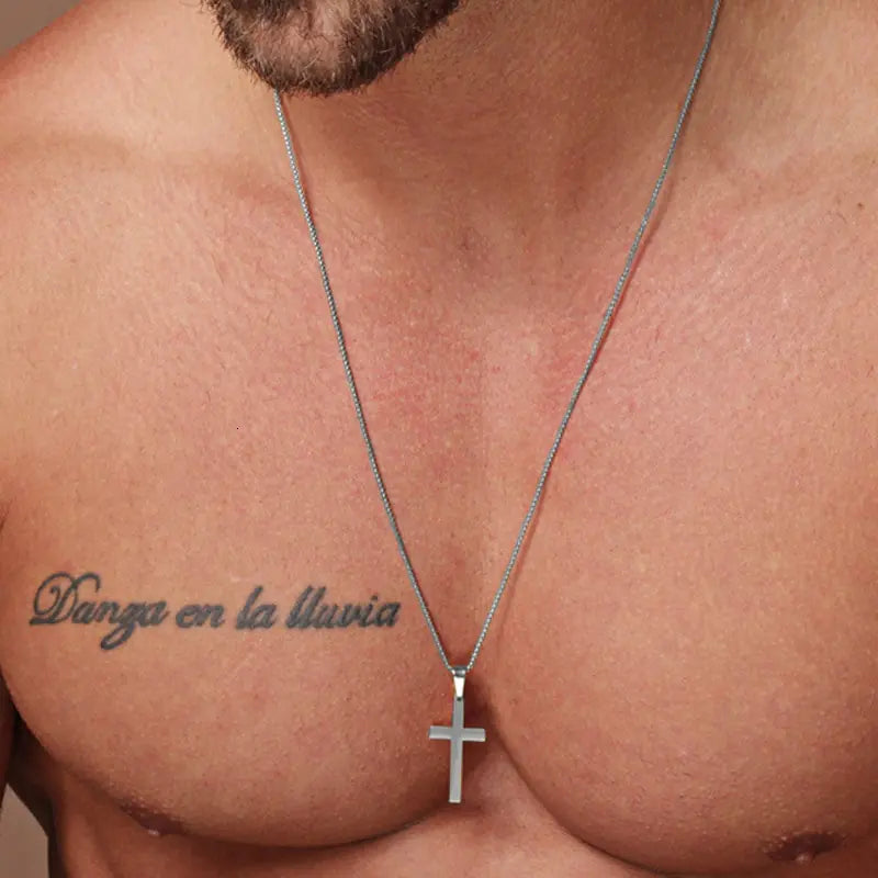 Classic Cross Men's Necklace Bowlift