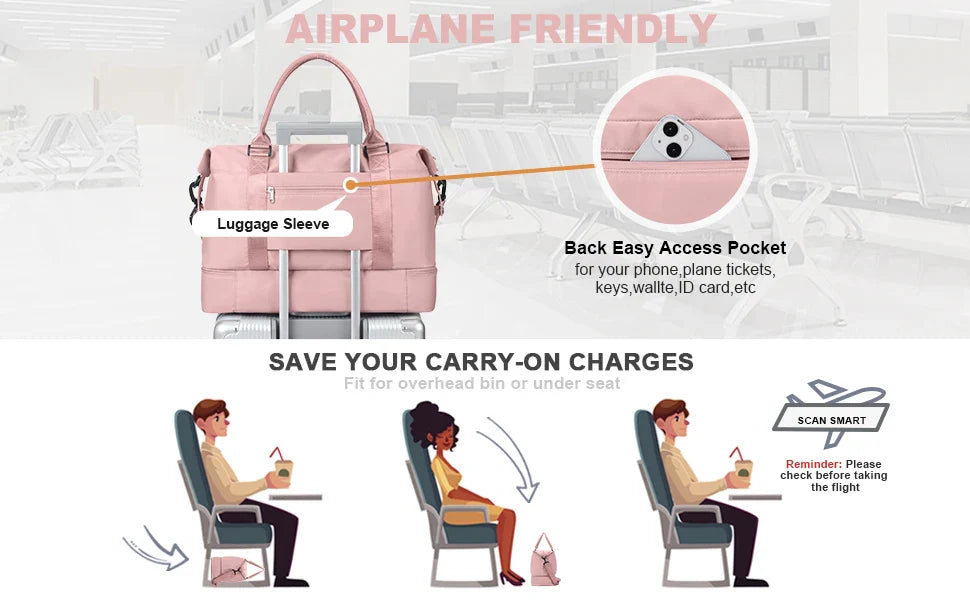 BowLift | Travel Duffel Bag with Shoes Compartment