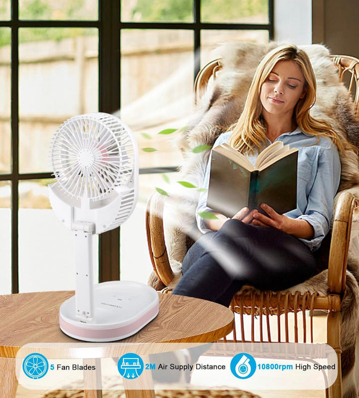 MULTI-FUNCTION FOLDING FAN WITH LIGHT | Bowlift