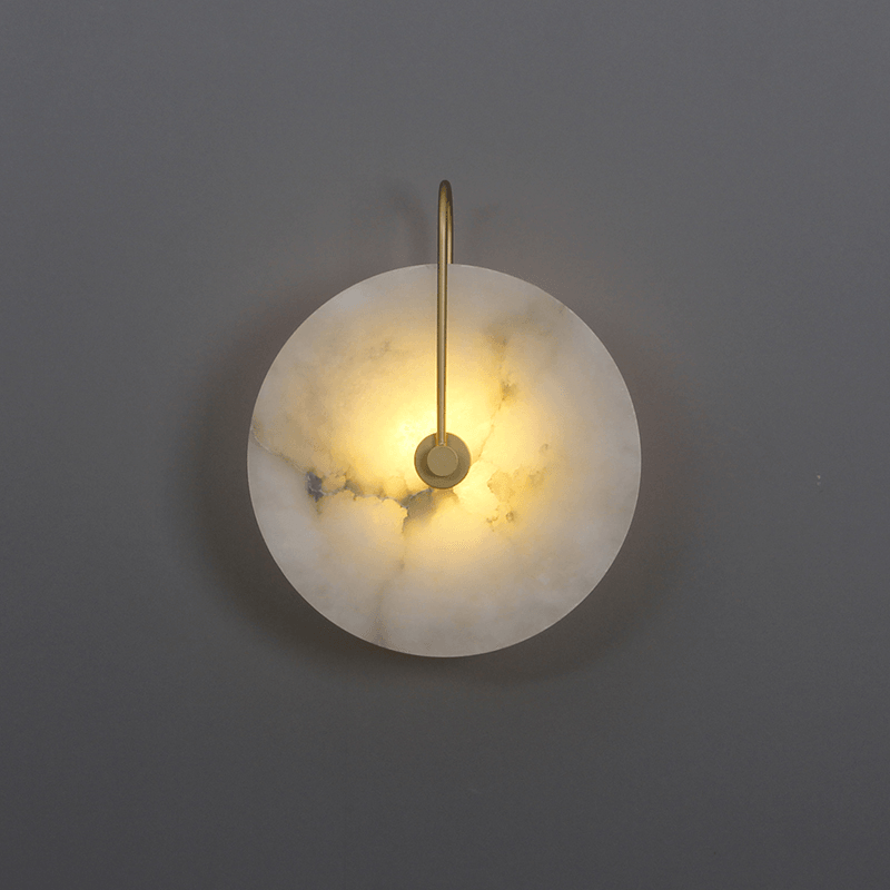BowLift | White Alabaster Wall Lamp