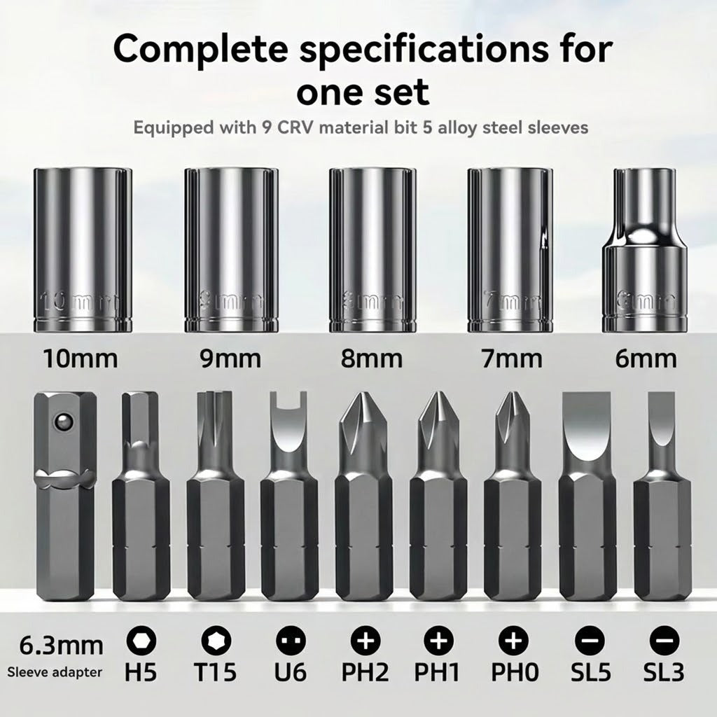 14in1 Multi Angle Ratchet Screwdriver Set | Bowlift