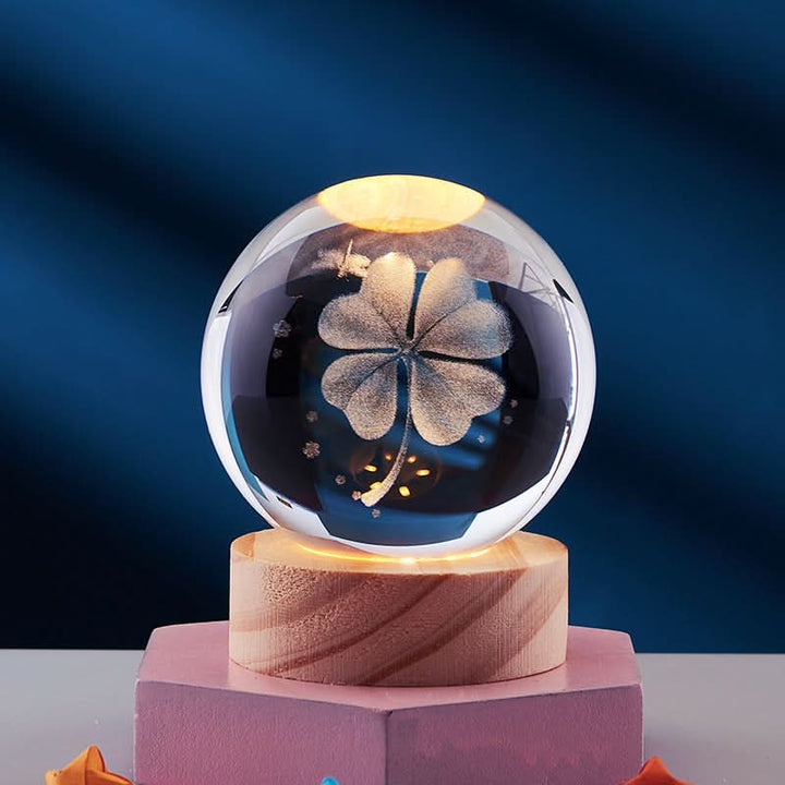 BowLift | Elegant 3D LED night lamp with sparkling crystal shine