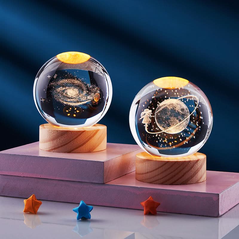 BowLift | Elegant 3D LED night lamp with sparkling crystal shine