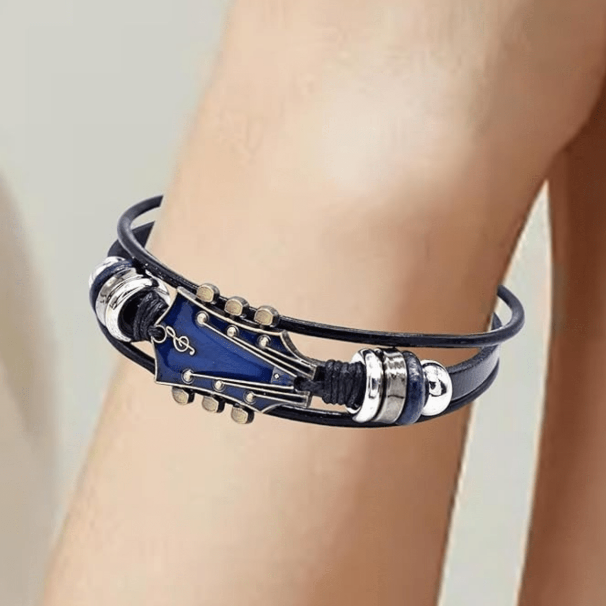 BowLift | Leather Bracelet with Guitar-Inspired Design