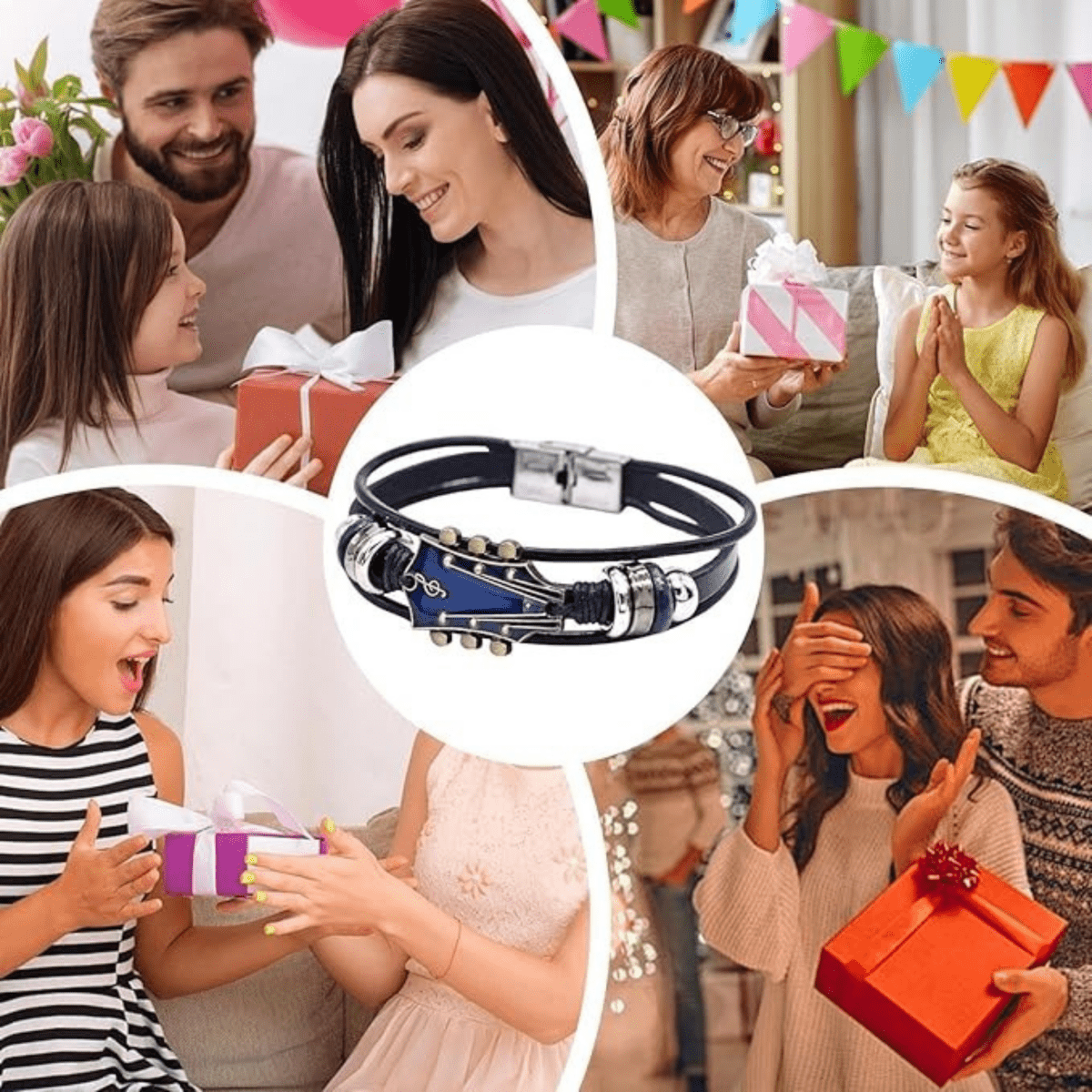 BowLift | Leather Bracelet with Guitar-Inspired Design