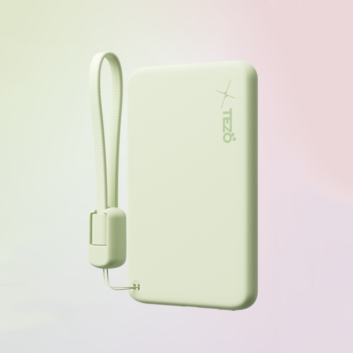 BowLift | Ultra-Thin Colorful Magnetic Charging Power Bank With Built-In Lanyard