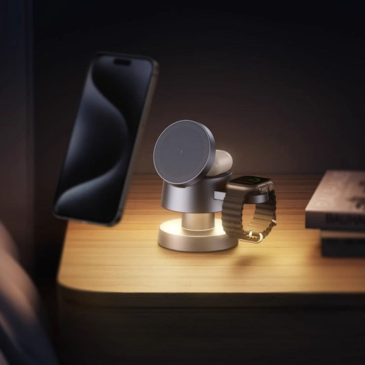 BowLift | Portable Mushroom Lamp 4-in-1 Magnetic Charging Stand
