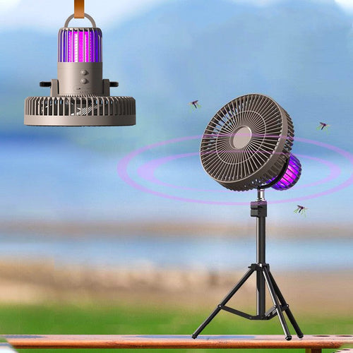 Outdoor 4-In-1 Mosquito Repellent Power Bank Night Light Fan | Bowlift