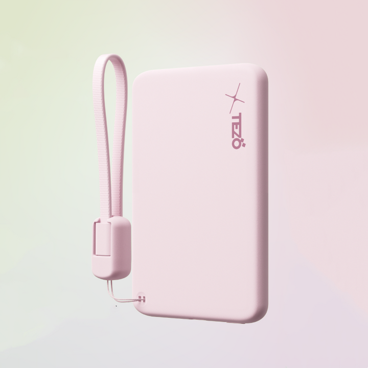 BowLift | Ultra-Thin Colorful Magnetic Charging Power Bank With Built-In Lanyard