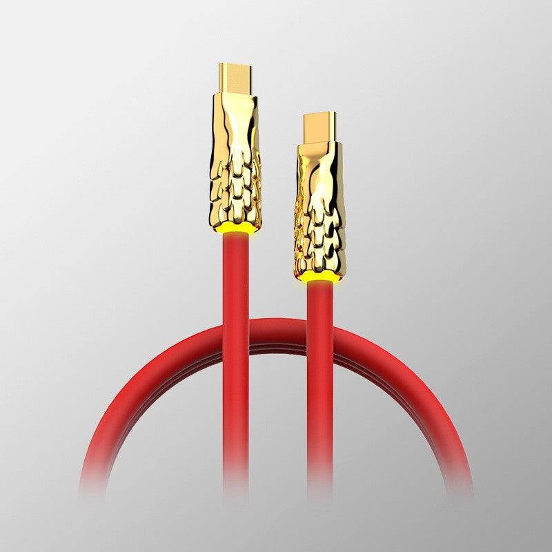 BowLift | Liquid Silicone With Built-in Breathing Light Fast Charging Data Cable