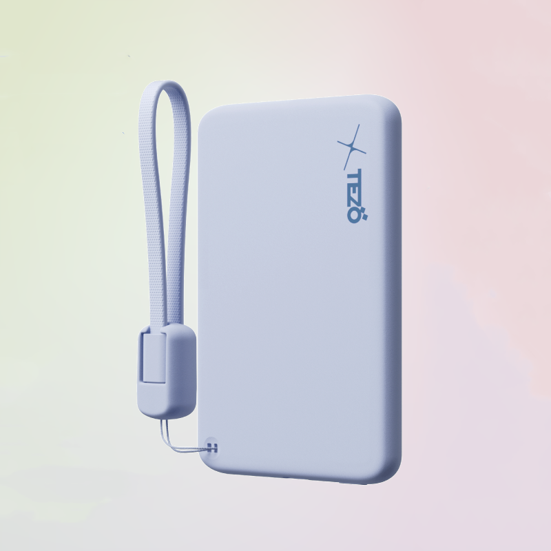BowLift | Ultra-Thin Colorful Magnetic Charging Power Bank With Built-In Lanyard