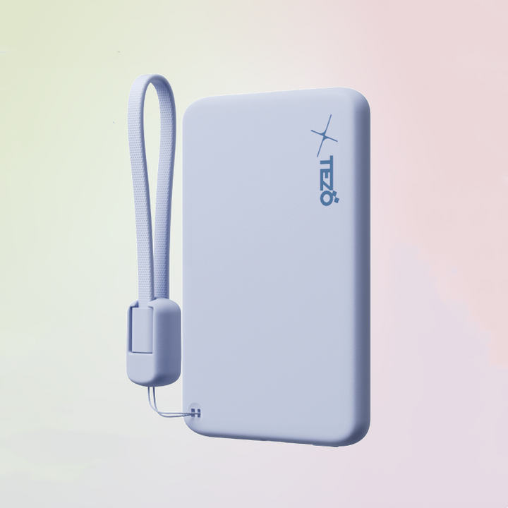 BowLift | Ultra-Thin Colorful Magnetic Charging Power Bank With Built-In Lanyard
