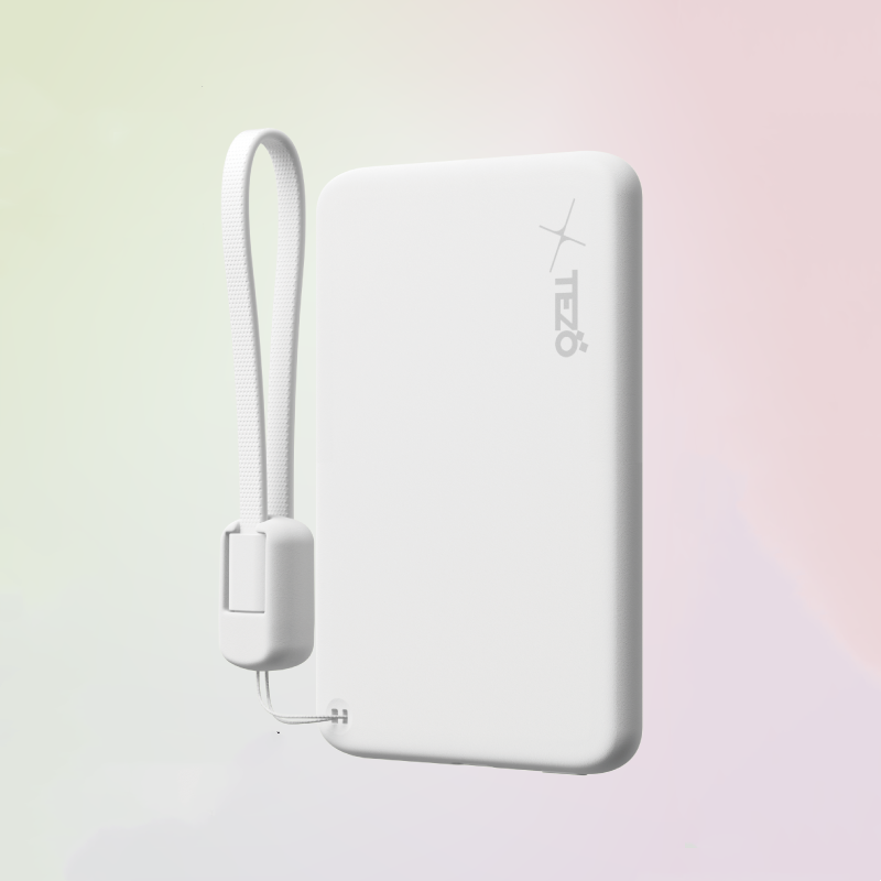BowLift | Ultra-Thin Colorful Magnetic Charging Power Bank With Built-In Lanyard