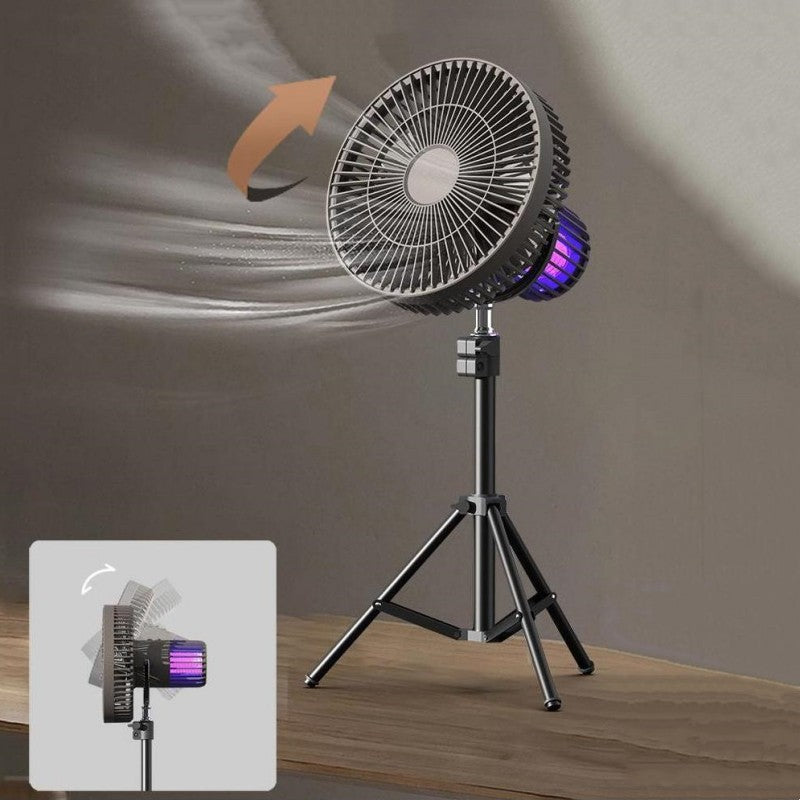 Outdoor 4-In-1 Mosquito Repellent Power Bank Night Light Fan | Bowlift
