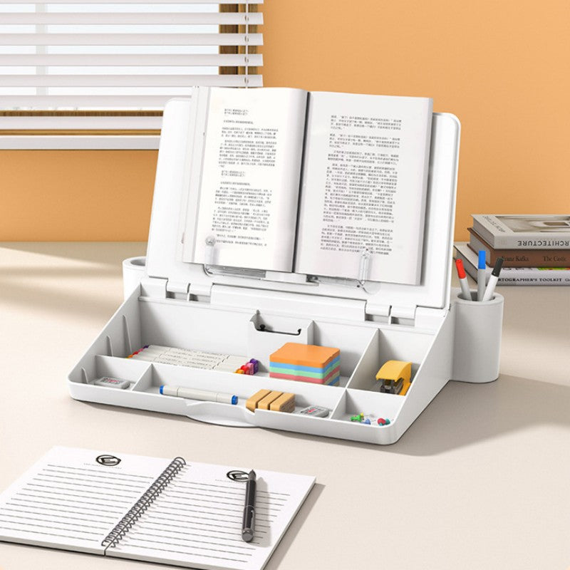BowLift | Three-In-One Reading Stand, Whiteboard, And Storage Box Desktop Holder