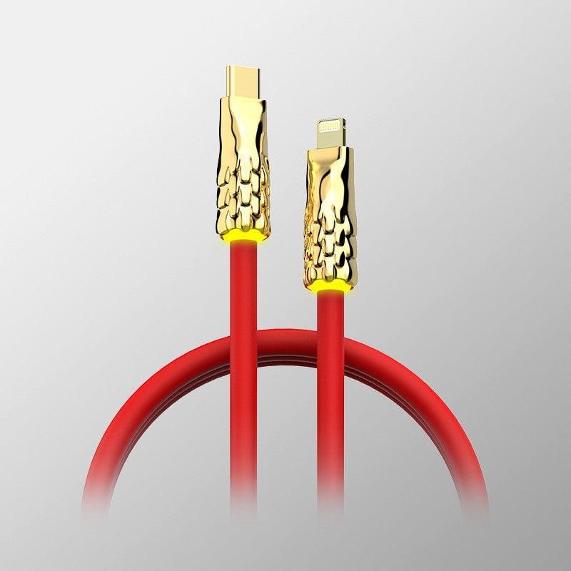 BowLift | Liquid Silicone With Built-in Breathing Light Fast Charging Data Cable