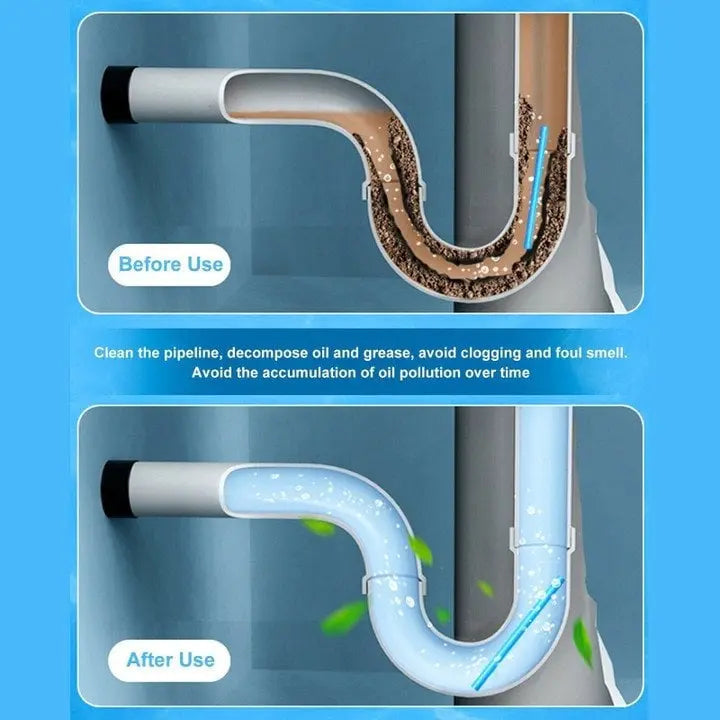 BowLift | Drain Cleaner Sticks – Breaks down grease, soap, and organic residues (Set of 12)
