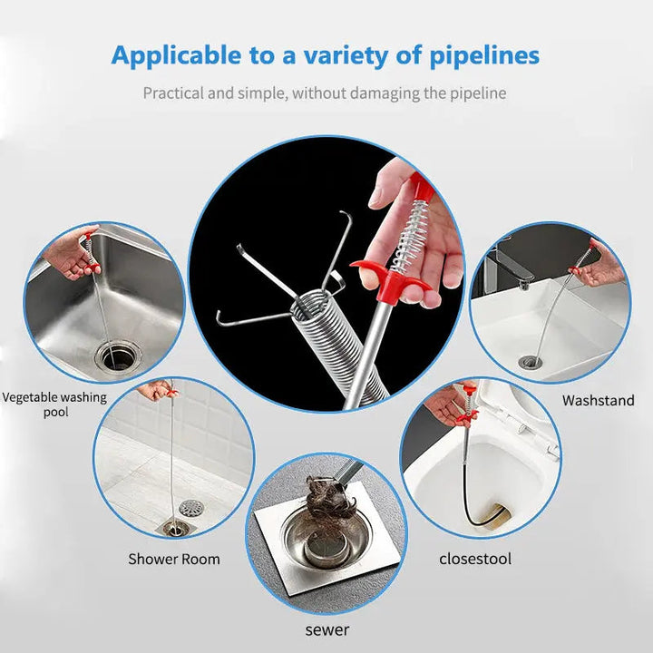 BowLift | Drain cleaning tool with effortless four-claw design
