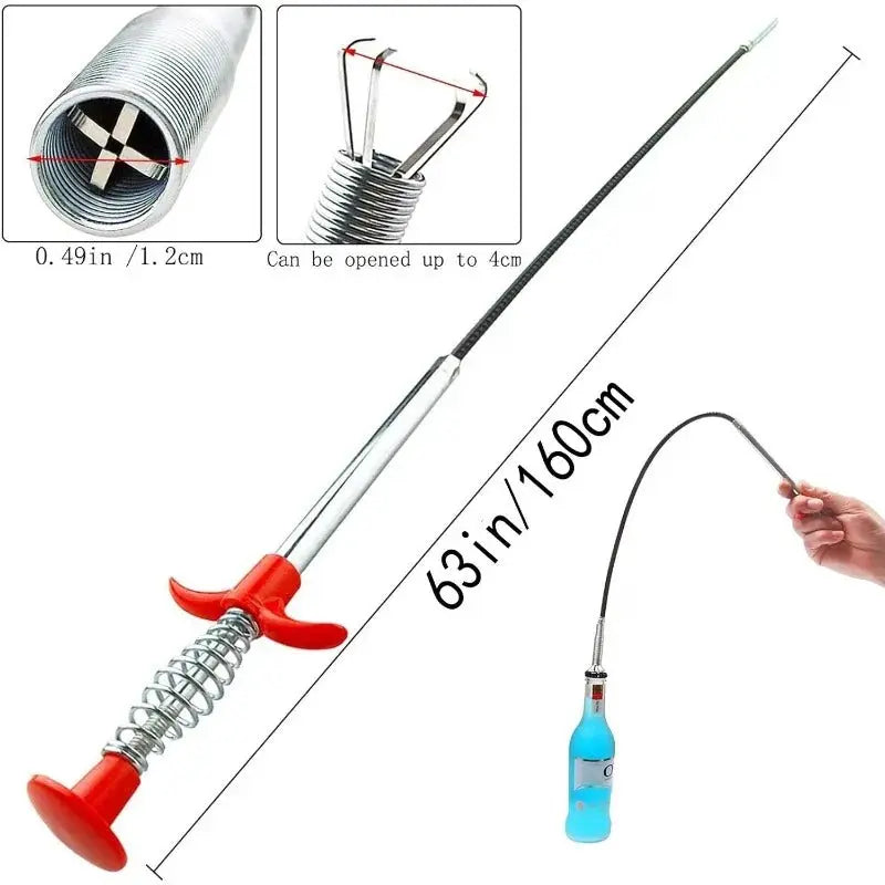 BowLift | Drain cleaning tool with effortless four-claw design