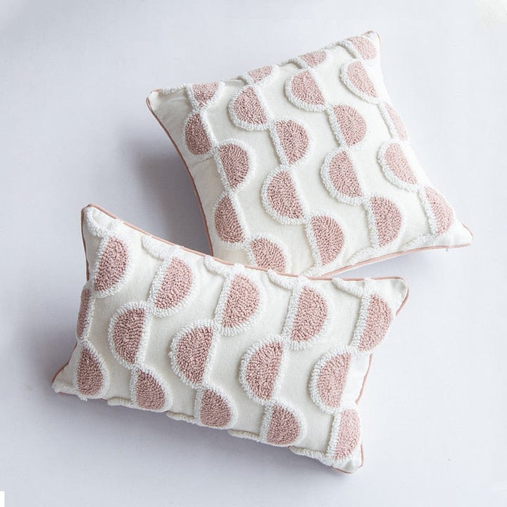 Abstract Loop-Tufted Pillow Bowlift