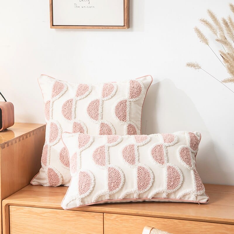 Abstract Loop-Tufted Pillow Bowlift