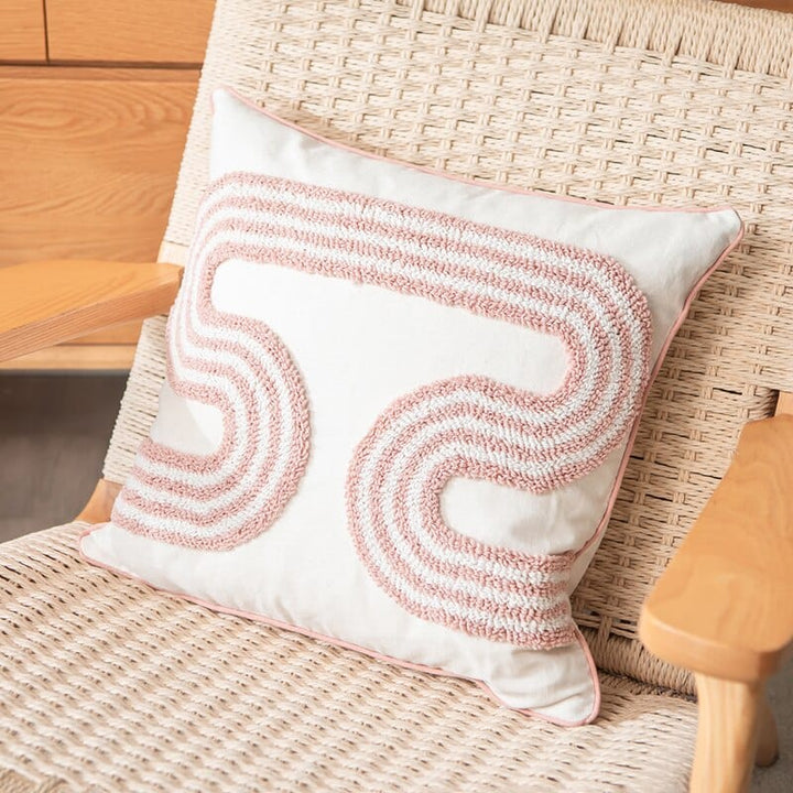 Abstract Loop-Tufted Pillow Bowlift