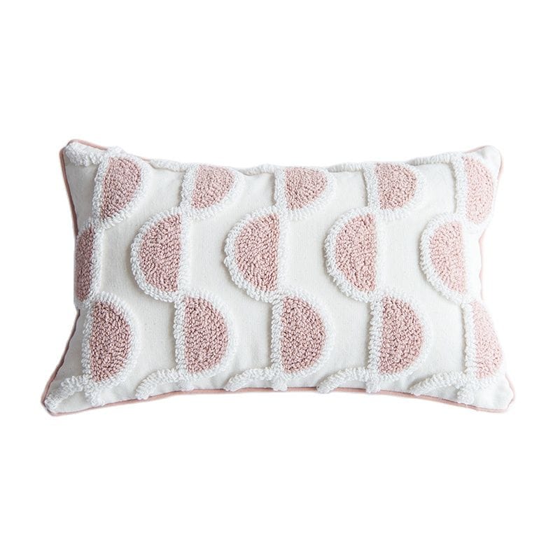 Abstract Loop-Tufted Pillow Bowlift