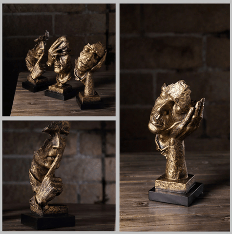 BowLift | Abstract Golden Sculpture in Scandinavian Design