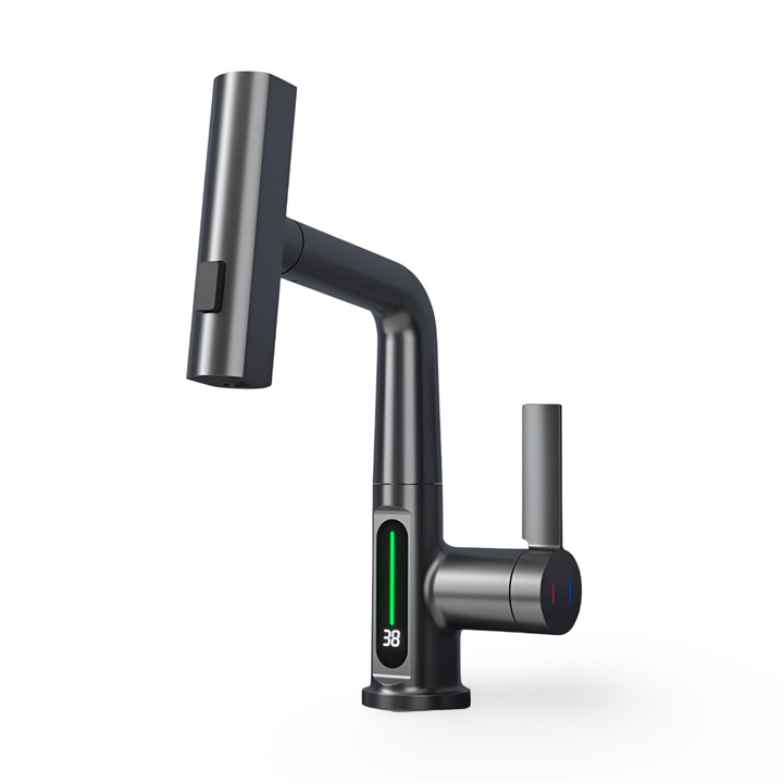 BowLift | Adjustable Kitchen Faucet with Temperature Display